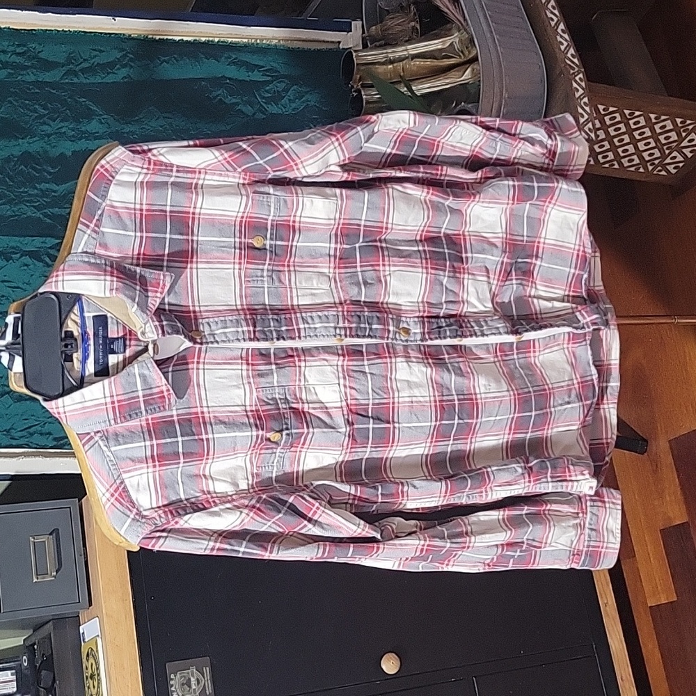 Slim Fit Plaid Light Flannel M